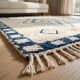 Traditional handmade pure wool Berber rug 2/3 m