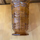 Vintage Art Deco Style Orange Amber Moulded Glass Vase