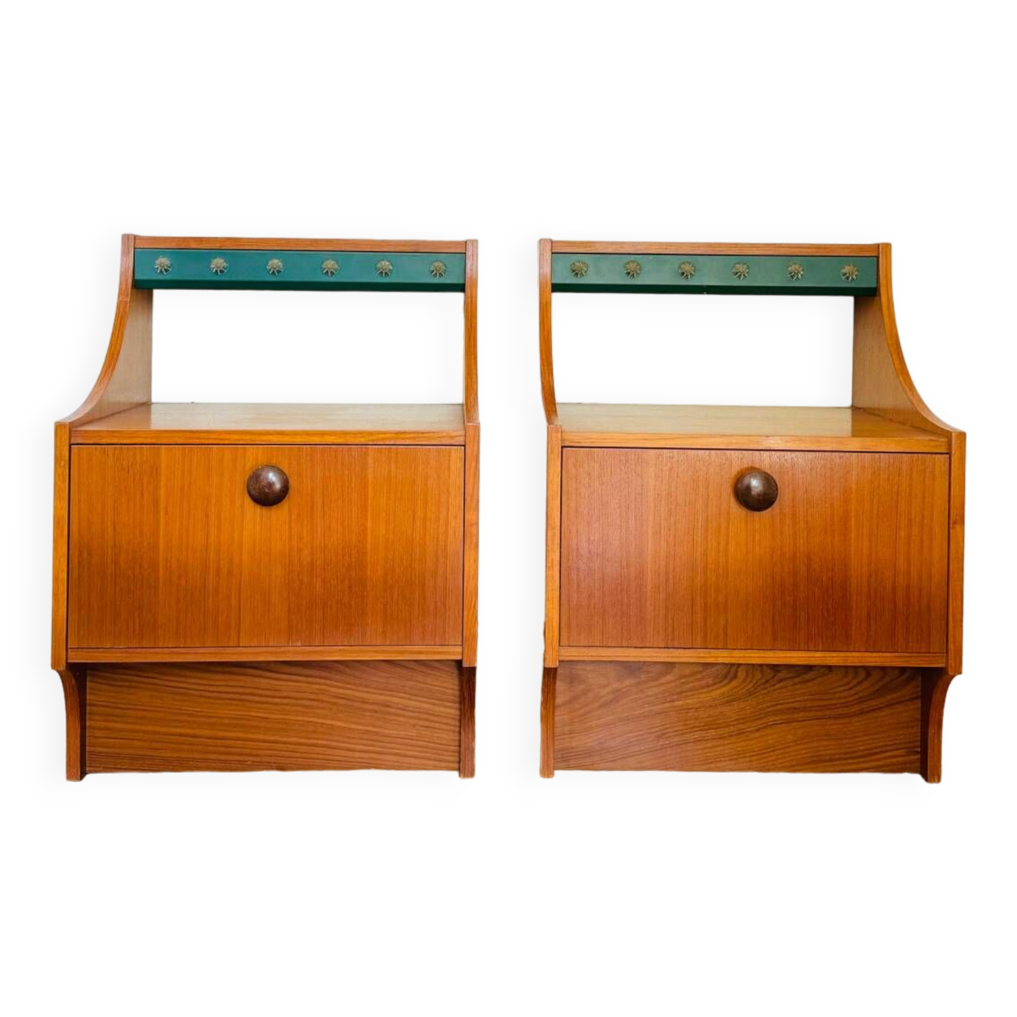 Pair of vintage Scandinavian design bedside tables