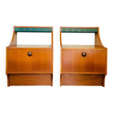 Pair of vintage Scandinavian design bedside tables