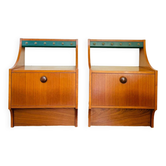 Paire de chevets vintage design scandinave