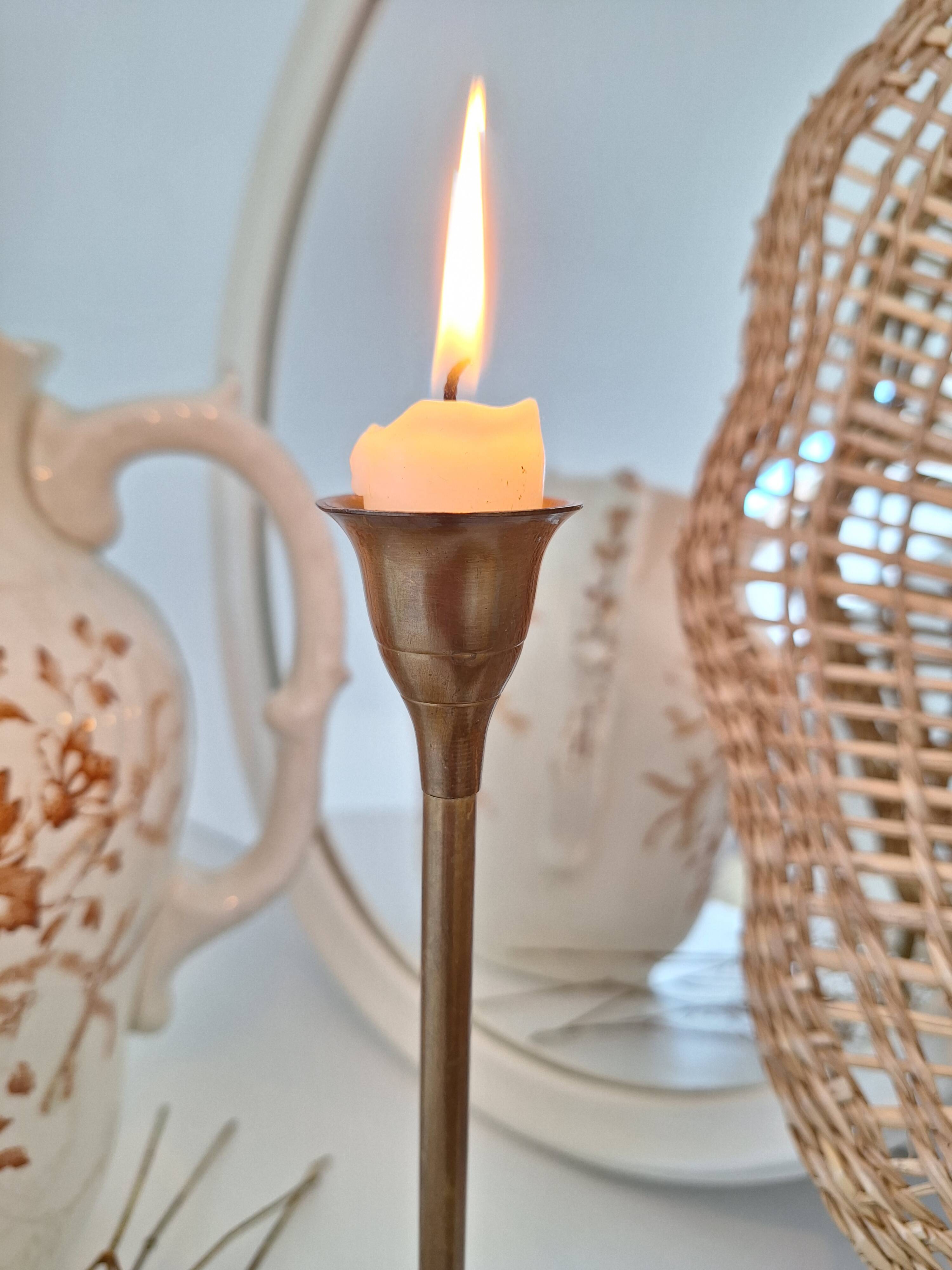 Vintage brass candle holder