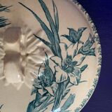 Vintage soup bowl in opaque porcelain from Gien - Glaieul model