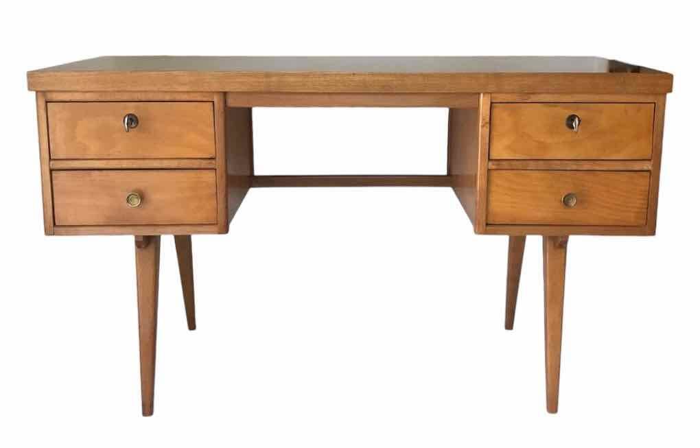 1960s designer desk, compass legs