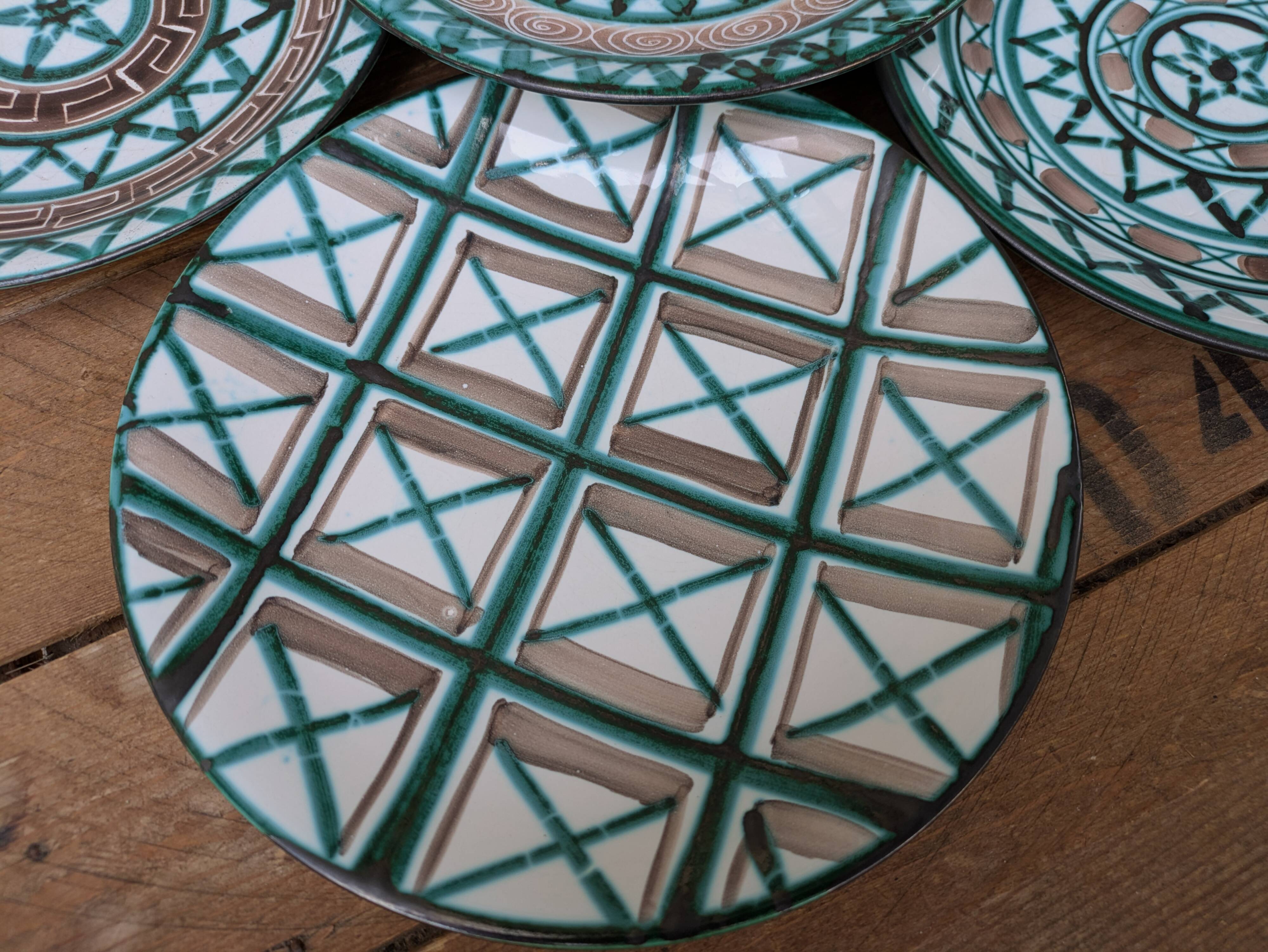 Set of 6 old Robert Picault dinner plates 24cm