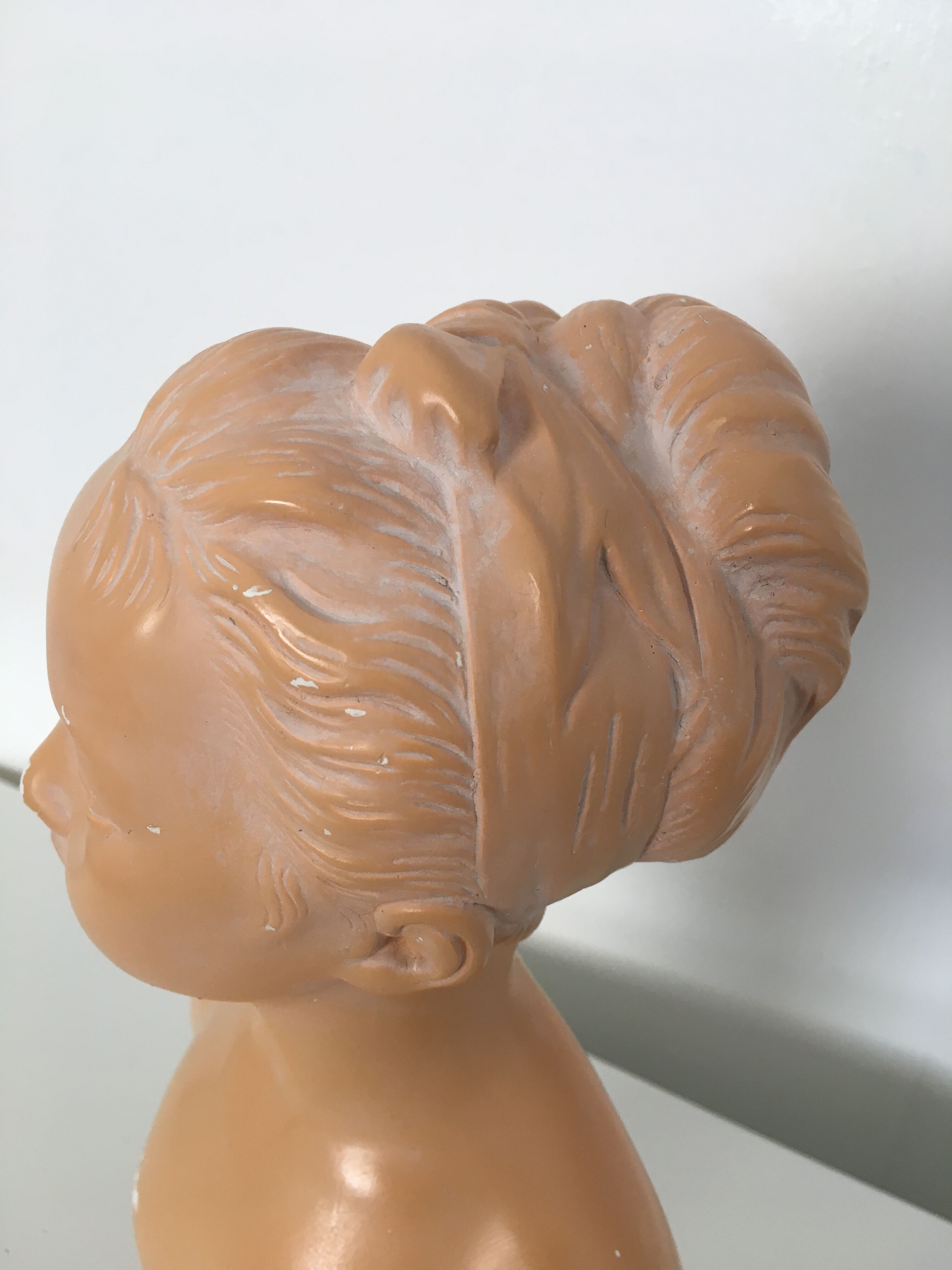 Bust plaster Louise Brongniart after Houdon