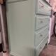 Vintage mint green commode 1950