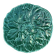 Majolica plate with vine leaves, old Digoin.