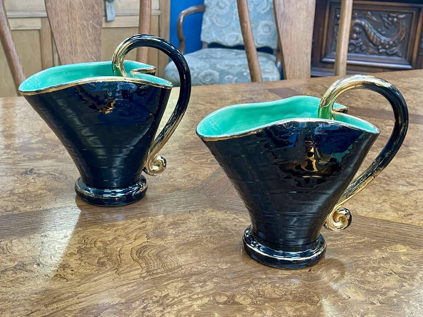 Pair of ceramic vases from Vallauris - 1970s