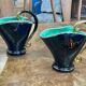 Pair of ceramic vases from Vallauris - 1970s