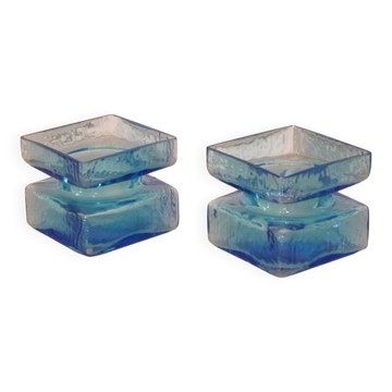Pair of glass vases by Helena Tynell