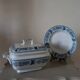 6 old hollow earthenware plates Terre de Fer Massena Creil Montereau (ø 25 cm)