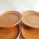Set of 6 vintage Brenne Grès stoneware dinner plates from France