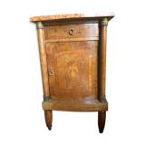 Antique bedside table with marble