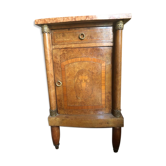 Table de chevet ancienne avec marbre