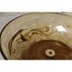 Glass coupe 'Naïades' with turned wooden Art Deco base