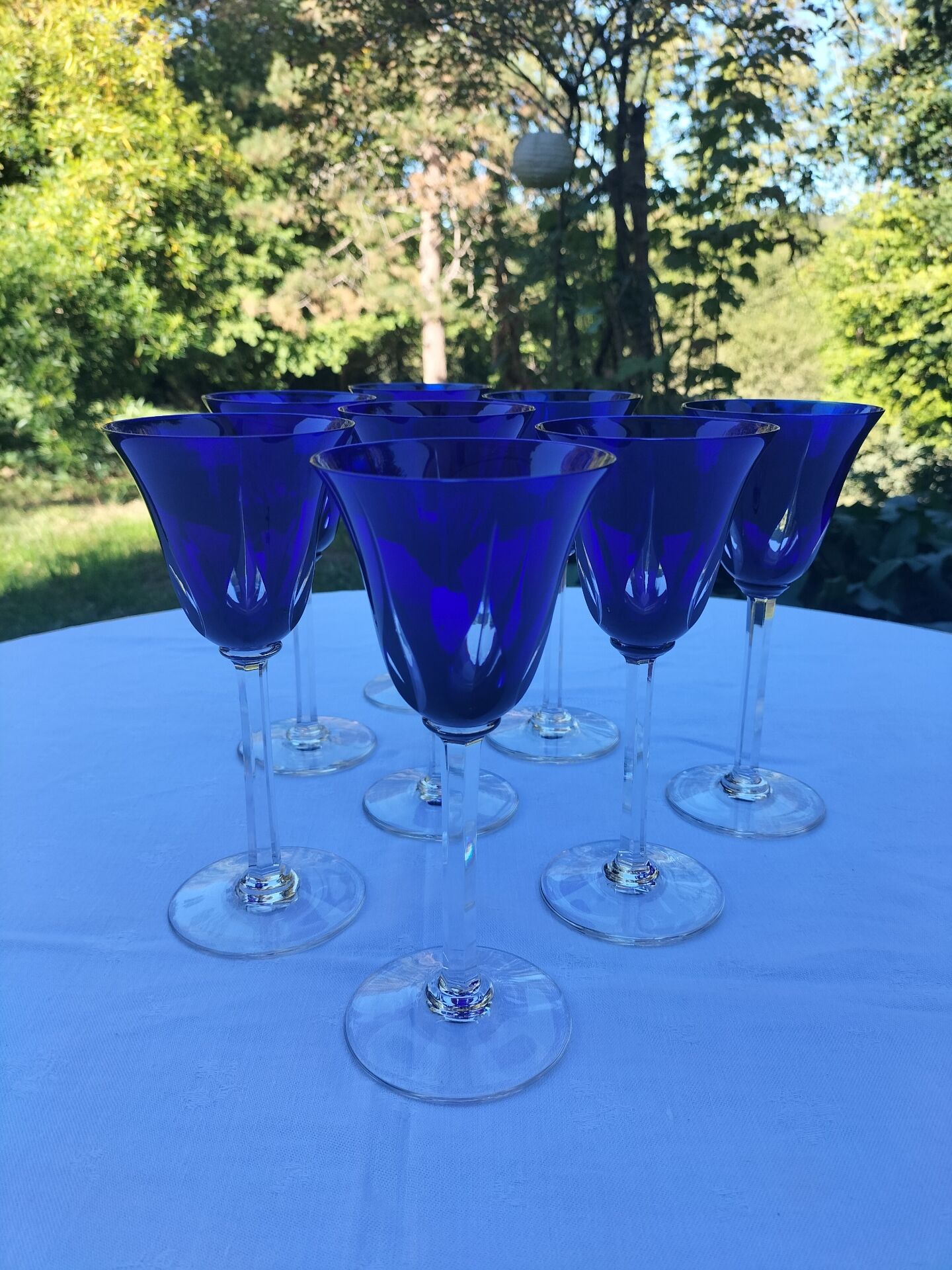 Cobalt glasses Saint Louis