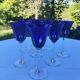 Cobalt glasses Saint Louis