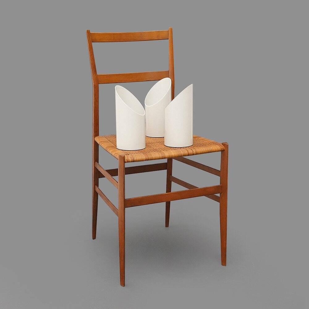 Oblique wall lamps by Claudio Dini for Bieffeplast, 1970s, set of 3.