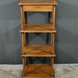 Small solid walnut shelf unit – 1900