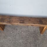 Vintage workshop bench 1960s solid wood
