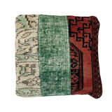 Turkish patchwork rug cushion cover 40x40 cm