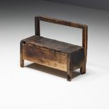 Banc Coffre Primitif Wabi Sabi, France, 19ème Siècle
