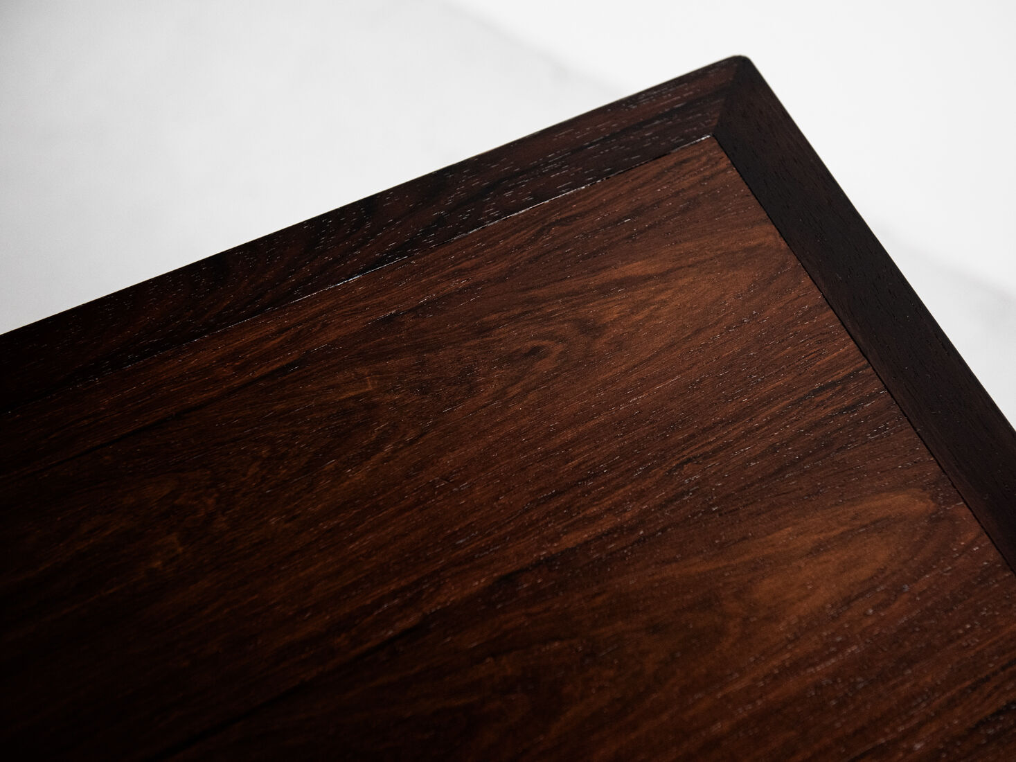 Executive desk in rosewood and leather by Søren Willadsen