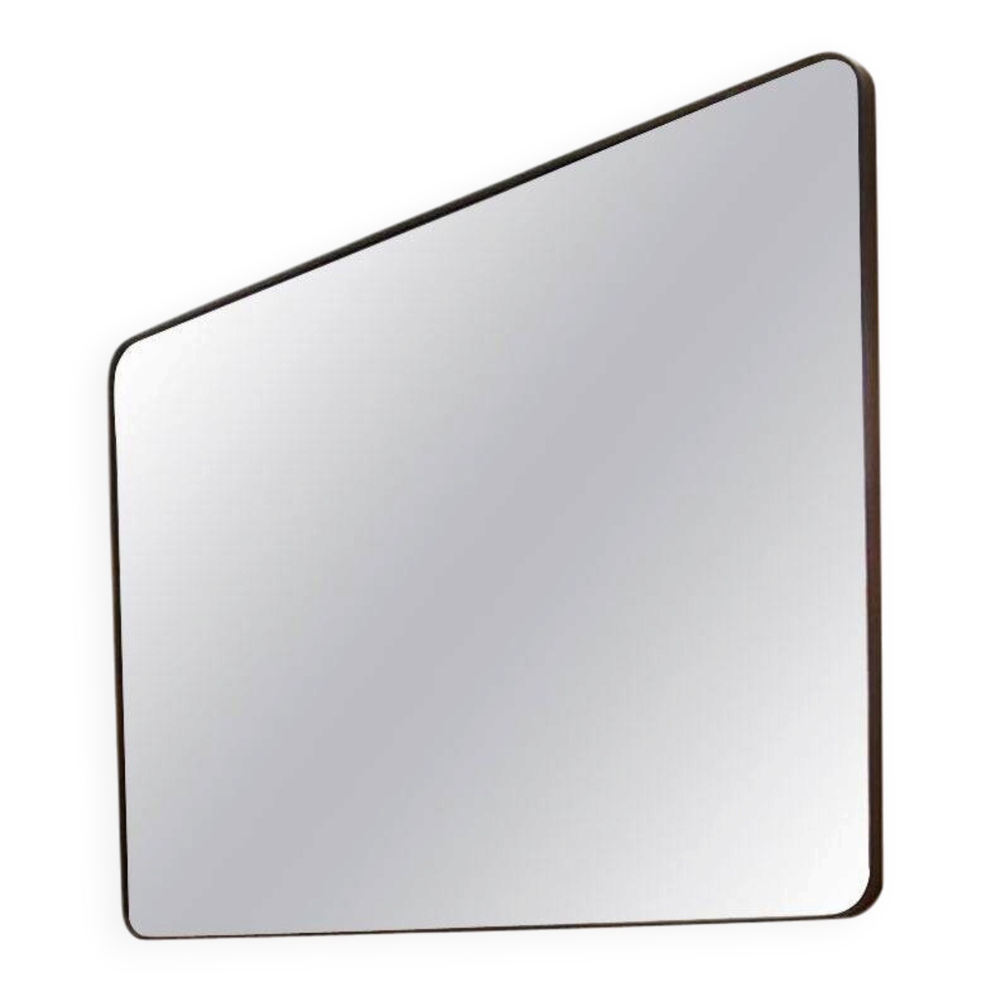 Authentic Hand Made Rectangular Mirror Artisan Frame Finished in Black Iron XS