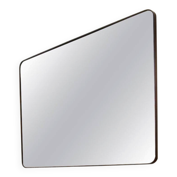 Authentic Hand Made Rectangular Mirror Artisan Frame Finished in Black Iron XS