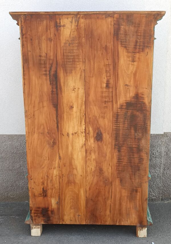 Ancienne armoire en bois - 2 portes et 1 tiroir
