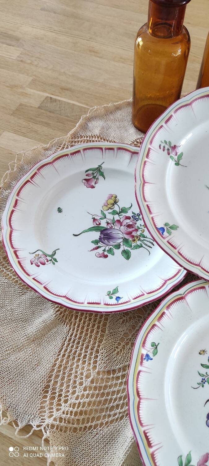 Assiettes a dessert Lunéville