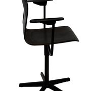 Vintage Galvanitas Pagholz school chair work with armrests dutch design
