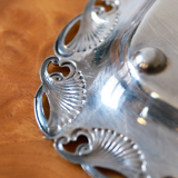 Silver-plated metal tray