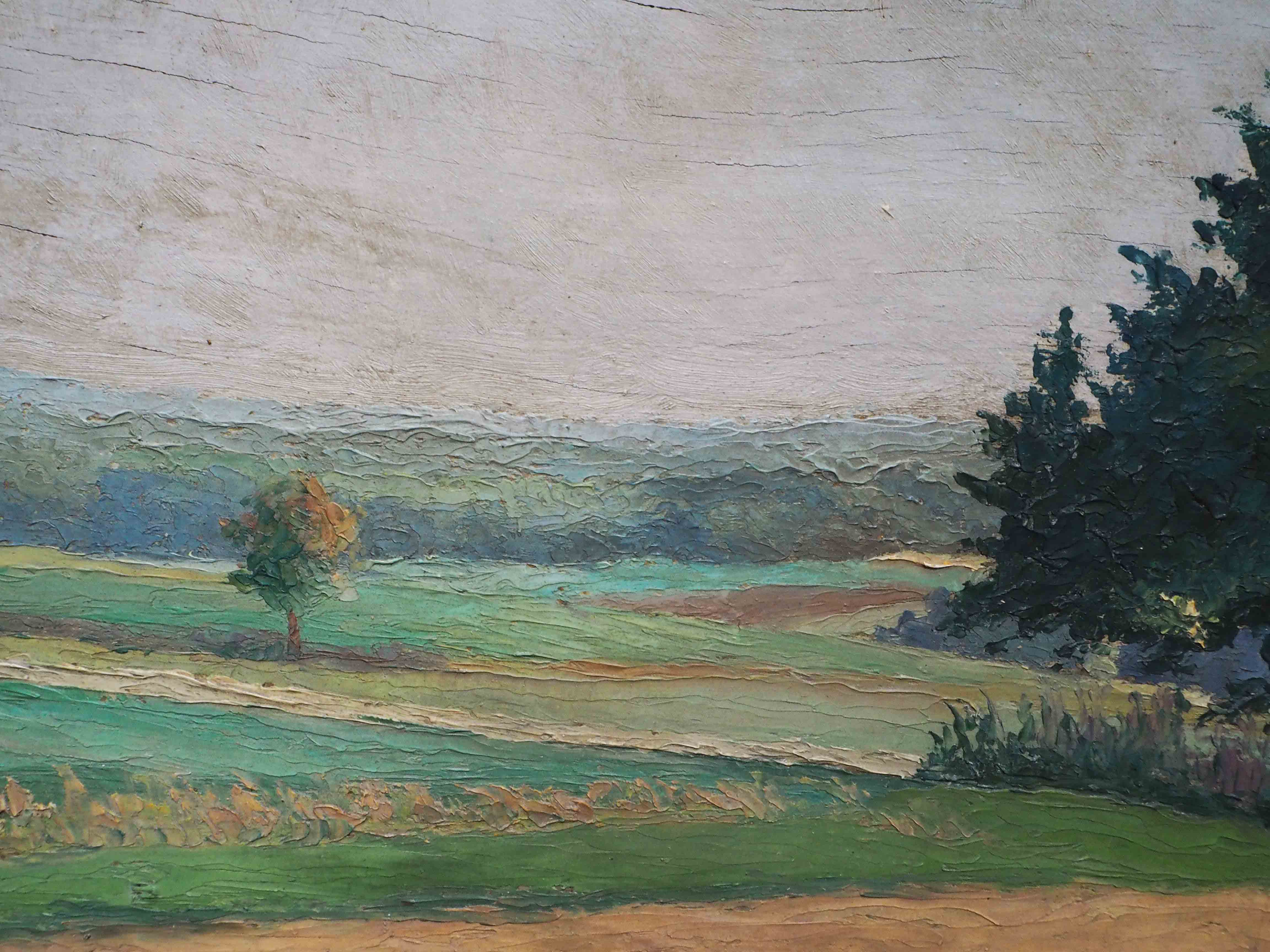 HSP Table Country Landscape by R. Planchet + frame