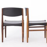 Ensemble de 6 chaises Grete Jalk pour Glostrup, palissandre, années 1960, danois