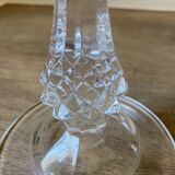 Set of two Arques crystal candle holders