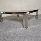 Coffee table 70s smoked glass