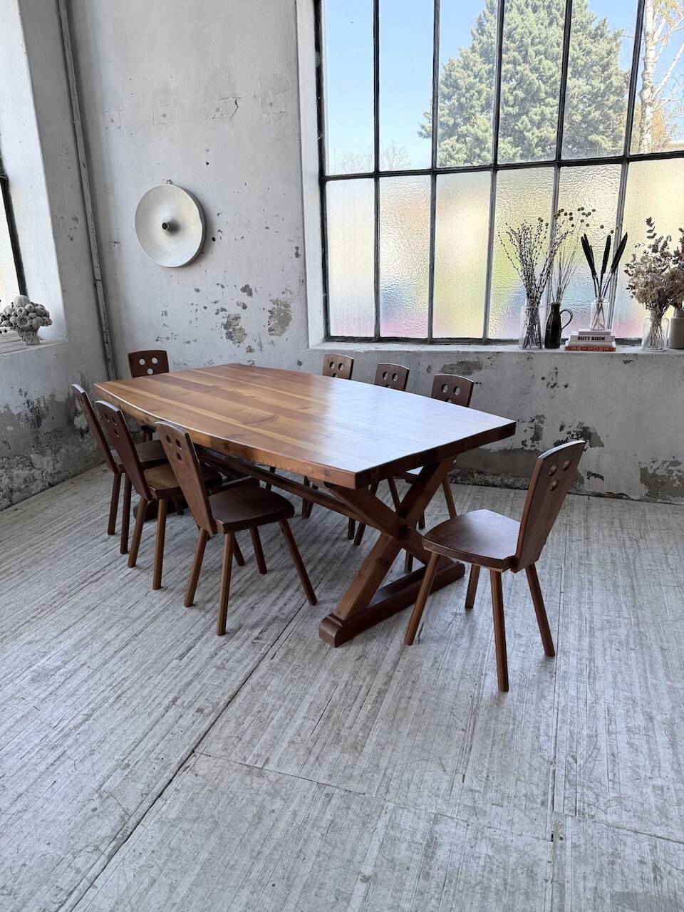 Mountain furniture set with table and 8 chairs Malmvall.
