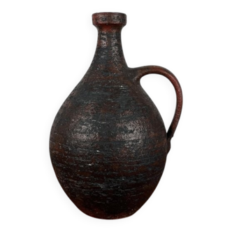 Carafe vase from the German pottery workshop, mid-century brutalist by Gerhard Liebenthron, 1964.