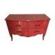Regency style red dresser