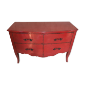 Regency style red dresser