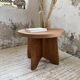 Constructivist gueridon 1950 mahogany