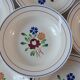 Set of 6 hollow plates Luneville model Chantilly