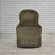1960s, Danish easy chair, original green furniture velour.