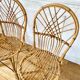 4 chaises en rotin vintage