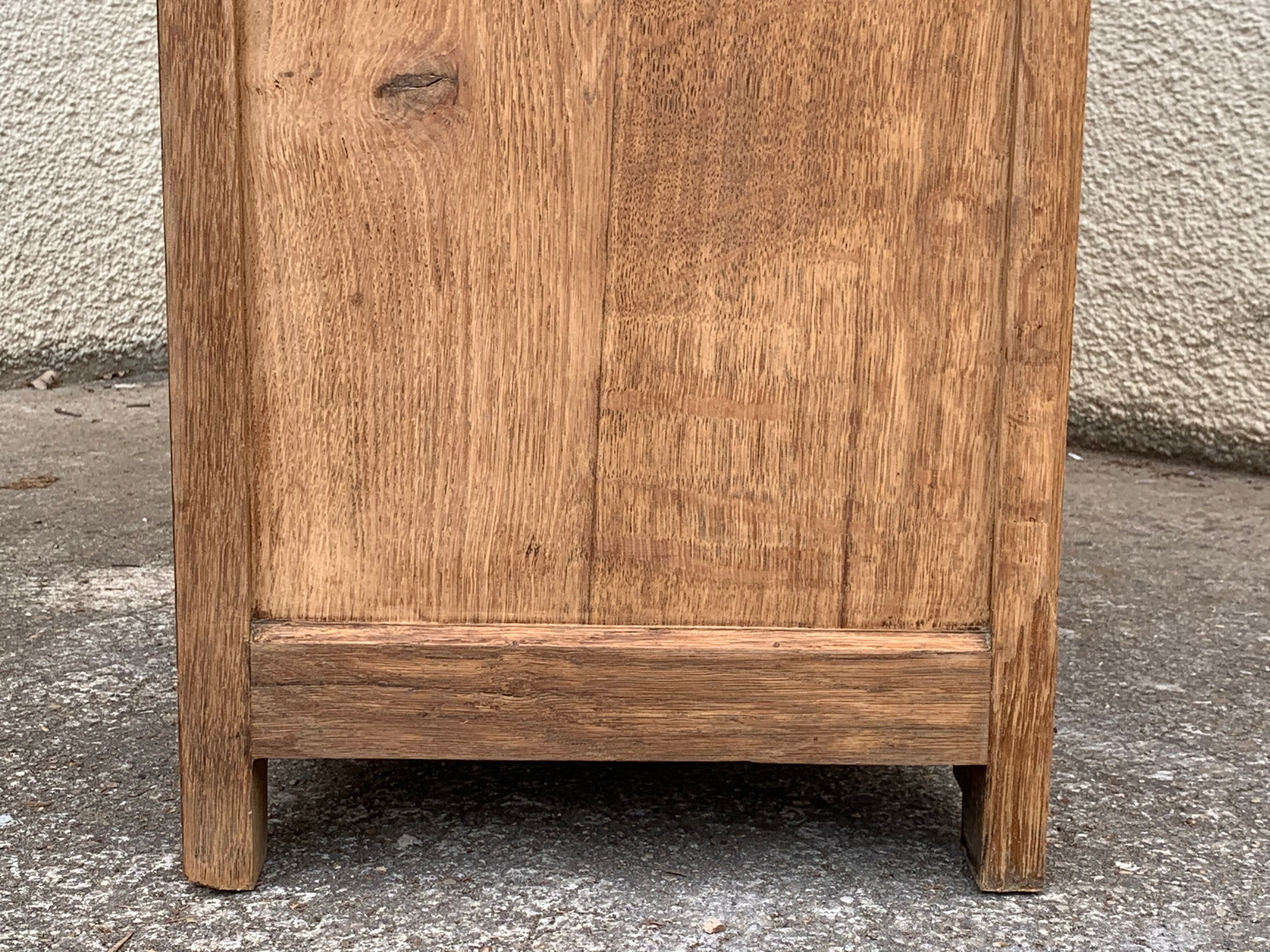 Buffet parisien vitré 1920 bois brut massif