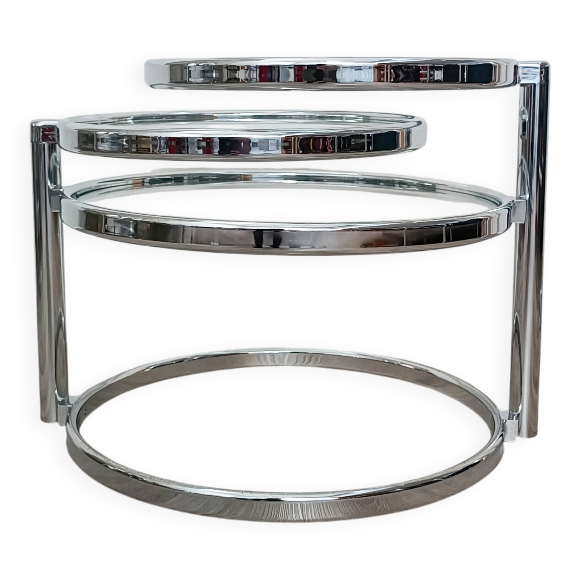 Table d'appoint plateaux pivotants 1980