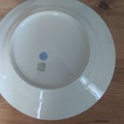 Set of 6 antique deep plates in Limoges porcelain by Jean Boyer.