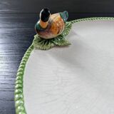 Large dish of ducks in barbotine